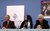 Son Excellence l'ambassadeur Huntzinger, Ronit Elkabetz et Katriel Schrory