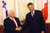 Les Premiers Minstres Ariel Sharon et Dominique de Villepin