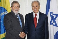 Rencontre Peres-Lula à Rio (novembre 2009)